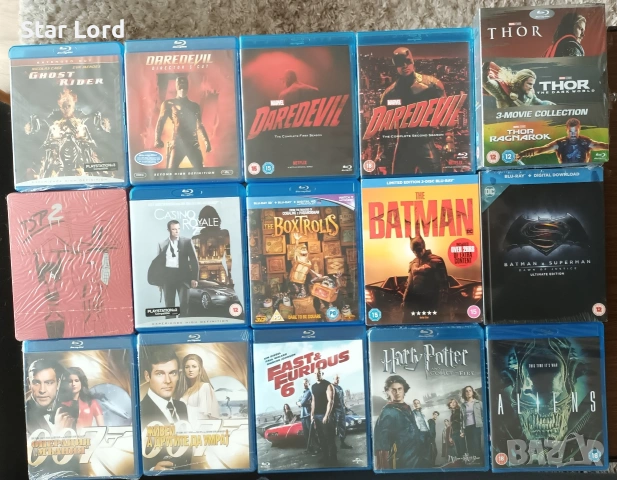 Филми на Blu Ray - Дедпул 2, Батман, Джеймс Бонд, Тор, Петък 13