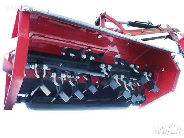 Страничен мулчер за трактор GeoTech PRO HRM 100 | 100 см | Хидравлично рамо | 25–60 к.с., снимка 4 - Селскостопанска техника - 55322965