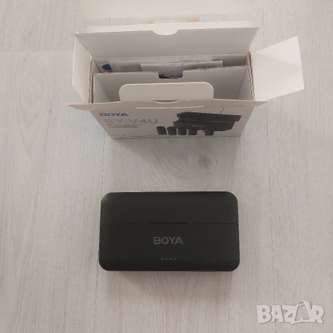 4-канална Безжична Микрофонна Система BOYA BY-V4U (USB-C) | Като Нова!, снимка 4 - Друга електроника - 54677599
