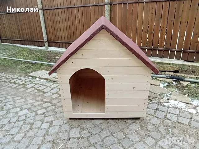 Голяма къща за кучета с веранда, за две кучета кучешка къща , къща от дърво за куче кученца, снимка 11 - За кучета - 49225957