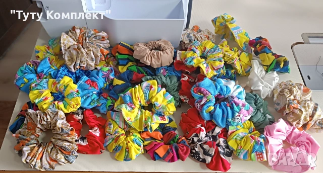 Продавам на едро 240 броя ластици скрънчи за коса, снимка 5 - Аксесоари за коса - 54081822
