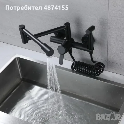 Стенен кухненски смесител, снимка 4 - ВИК - 55485703