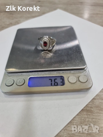 Мъжки сребърен пръстен, снимка 10 - Пръстени - 54766497
