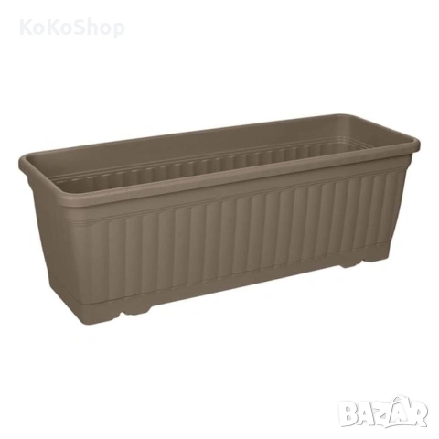 Сандъче за цветя 50.5 x 18.5 x 17 см, сандъче с подложка, снимка 2 - Саксии и кашпи - 54574080