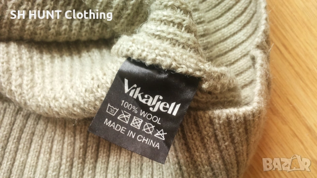 Vikafjell Sweater 100% Wool размер M за лов риболов туризъм вълнена блуза - 2528, снимка 11 - Пуловери - 54167095