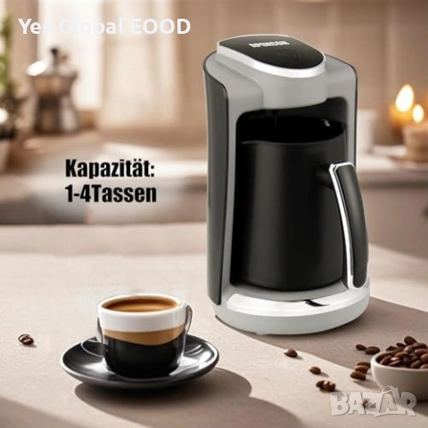 Автоматична машина за турско кафе 4 чаши 400W 250ml, снимка 2 - Кафемашини - 55184538
