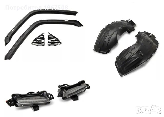 Вежди и метални подкалници за Jeep Wrangler JL 18 - 26, снимка 2 - Части - 54577503