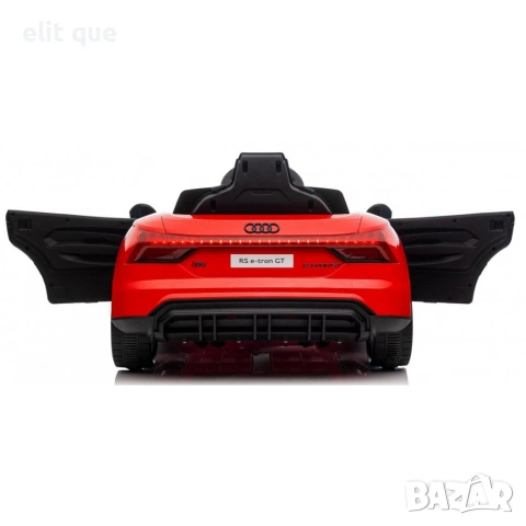 Акумулаторен джип Audi RS E-Tron GT 4X4 Licensed с меки гуми и кожена седалка 12V, снимка 17 - Детски велосипеди, триколки и коли - 55136232
