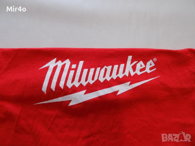 работна тениска milwaukee work wear блуза потник фанела худи горнище екип елек яке мъжка червена L, снимка 3 - Тениски - 47816165