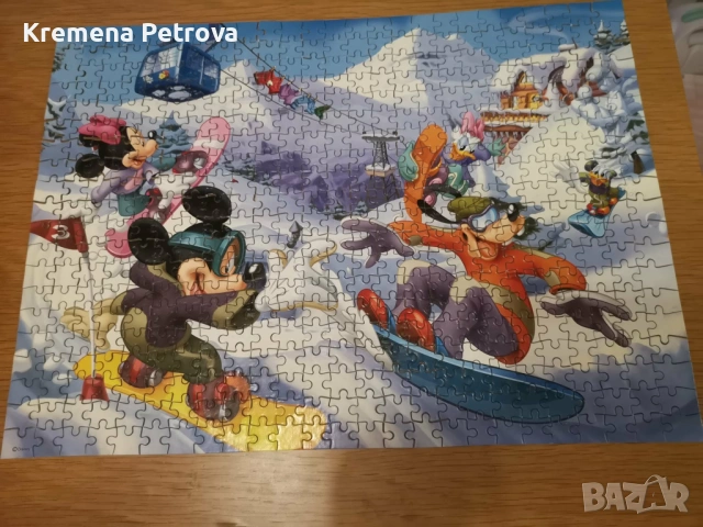 Пъзел 500 части, Disney Mickey and Minnie in the Alps, Schmidt Spiele, Thomas Kinkade