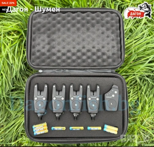 Комплект от 4 сигнализатора и централа JHA-516