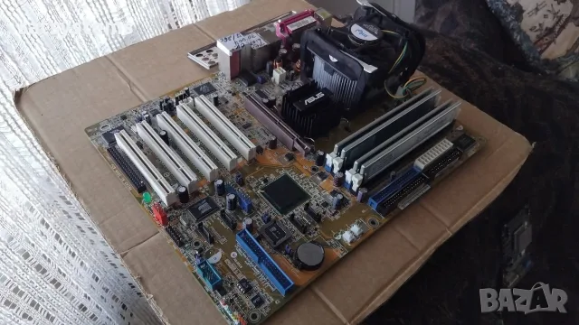 Дънна платка Asus P4P800-E Deluxe Socket 478 CPU+FAN+RAM, снимка 4 - Дънни платки - 55481136