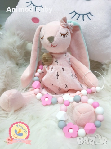 Бебешки клипс / държач за биберон - хранителен силикон, снимка 9 - Прибори, съдове, шишета и биберони - 33938559