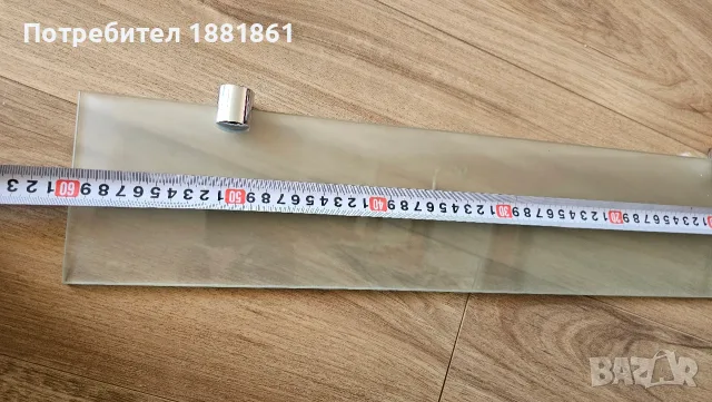 Стъклен рафт с носачи, снимка 5 - Други стоки за дома - 55437140