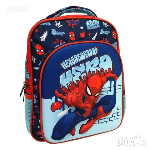 Ученическа раница за момче с 3d дизайн spiderman в синьо и_1252190