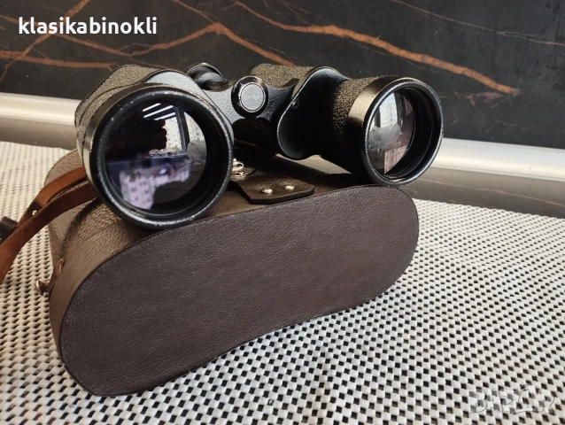 ТОП Немски Бинокъл Carl Zeiss Jena-JENOPTEM-7х50W--ГДР, снимка 12 - Екипировка - 54779529