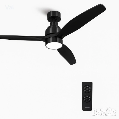 Таванен вентилатор с LED светлина -50% отстъпка - Brizy Bright Ceiling Fan, снимка 11 - Вентилатори - 54544475