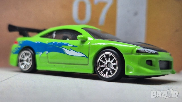 Mitsubishi eclipse fast and furious hot wheels , снимка 4 - Колекции - 54783223