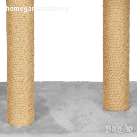 🐱 Драскалка кула за котки XXL – 136 см | 7 нива, къщичка и играчки 🐾, снимка 7 - За котки - 54627938