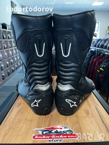 ТОП ЦЕНА Мото Ботуши за мотор ALPINESTARS SMX-S BLACK номер 45 , снимка 5 - Аксесоари и консумативи - 55055031