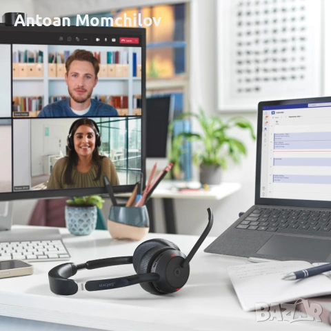 Безжични слушалки Jabra Evolve2 55 Stereo, снимка 4 - Bluetooth слушалки - 54946217
