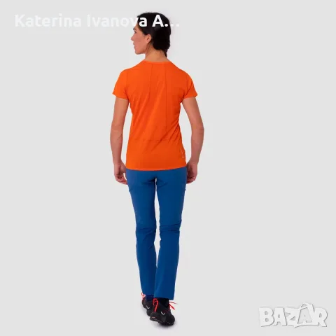 Дамска Мерино тениска Salewa Pedroc Merino – Orangе, Размер 38M, цена 44 €, снимка 4 - Спортна екипировка - 55294145