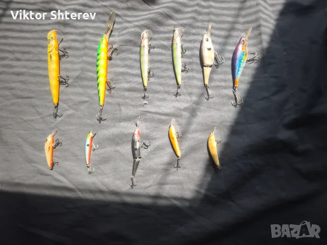 Комплект 11 бр. воблери minnow – различни цветове