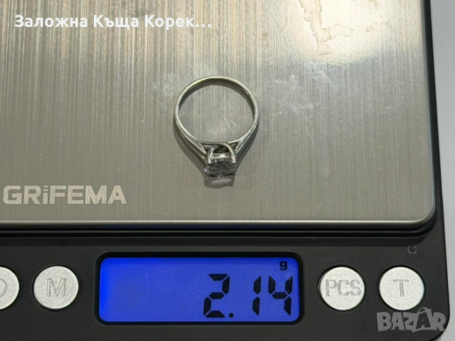 Сребърен пръстен 2,14гр, снимка 5 - Пръстени - 54731258