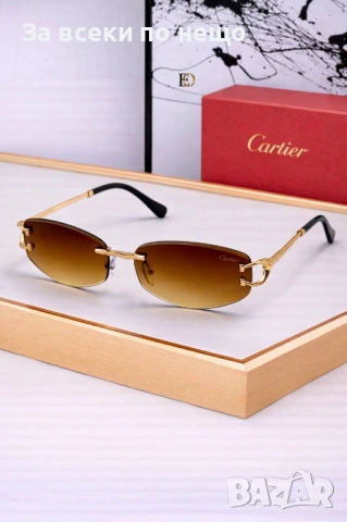 Cartier Слънчеви Очила С UV Защита С Подарък🎁Калъф И Кутия - Различни Цветове Код SK1161, снимка 4 - Слънчеви и диоптрични очила - 53968801