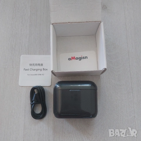 Зарядна кутия aMagisn за Insta360 ONE X2 | Бързо зареждане & Слот за 2 батерии | Fast Chargi