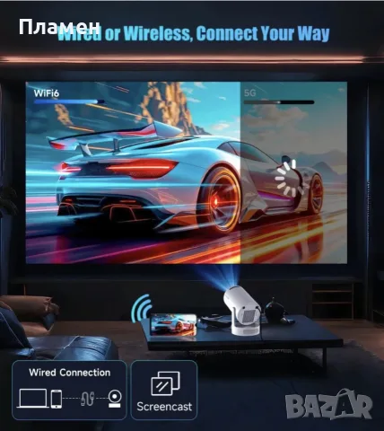 Преносим мултимедиен проектор Pro - 4K, Android 11, Wi-Fi, Bluetooth 5.4 - MAGCUBIC HY300 PRO PLUS, снимка 11 - Плейъри, домашно кино, прожектори - 55485072