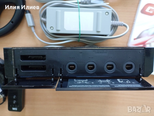 Nintendo Wii Black set with steering wheel, снимка 9 - Nintendo конзоли - 54669222