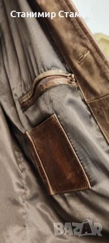 Мъжко кожено яке , снимка 4 - Якета - 54244879