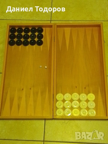 Стар Дървен Шах - Табла. Размери - 48 х 48см. , снимка 5 - Шах и табла - 54313759