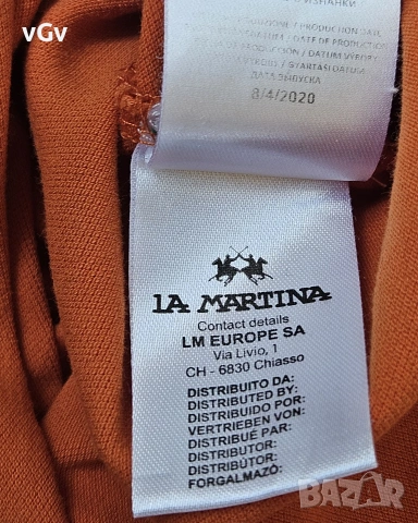 Мъжка поло тениска La Martina - L, снимка 6 - Тениски - 55014623