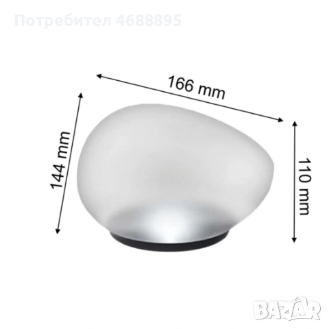 Led соларна лампа Stone - красив дизайн и естествен вид, снимка 3 - Лед осветление - 54144859