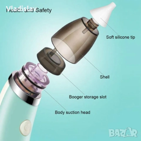 Електрически назален аспиратор за бебета с 5 нива