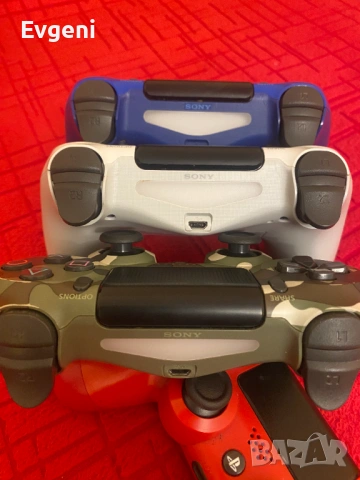 Оригинални джойстици за Playstation 4 Dualshock 4 V2 Рециклиран PS4 Гаранция червен,син,камуфлаж,бял, снимка 11 - Игри за PlayStation - 54614019