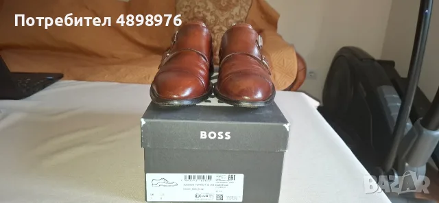 Мъжки обувки Hugo Boss Монк с 2 каторами размер 41 + дървени обтегачи, снимка 2 - Официални обувки - 55428655