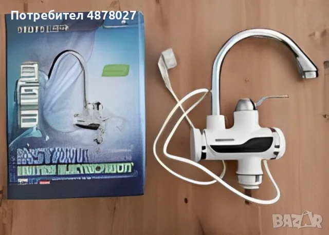 Смесител с проточен бойлер, за плот,  3000W + дисплей, снимка 4 - Бойлери - 55612380
