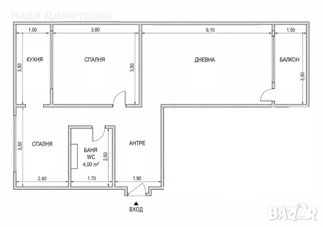 Продава 3-СТАЕН град София, Дружба 1, снимка 11 - Апартаменти - 55320912