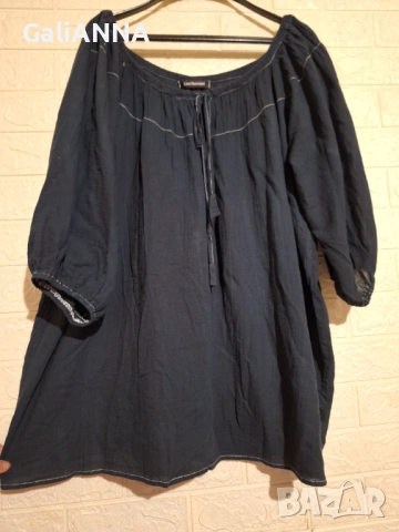 СТРАХОТНА ПАМУЧНА ТУНИКА 3XL-4XL, снимка 2 - Туники - 54813170