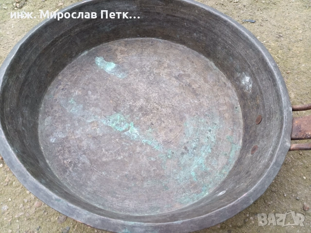 Стар меден тиган, снимка 4 - Други ценни предмети - 54978355