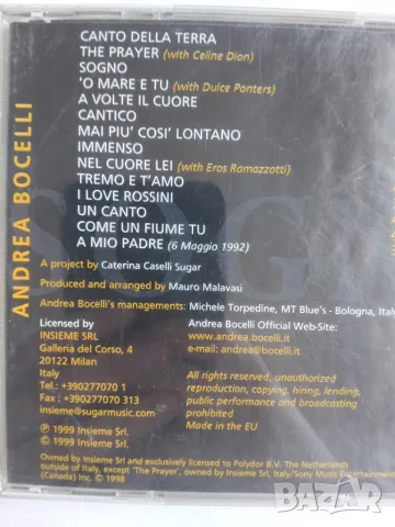 Andrea Bocelli – Sogno - матричен диск музика, снимка 2 - CD дискове - 55675344