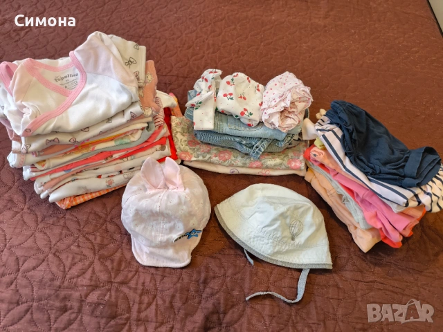 Лот летни дрехи за момиче р-р 62-68 с подаръци 