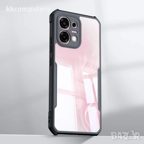 XUNDD Прозрачен Калъф за Oppo A6 Pro 5G / 4G - TPU+Акрил, Airbag, 0.8mm защита, Черен, снимка 3 - Калъфи, кейсове - 54292800