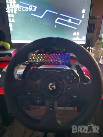 Волан със педали и шифтар Logitech g923 pc ps5 ps4 