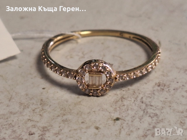 Дамски златен пръстен 1,02гр., снимка 2 - Пръстени - 54327404