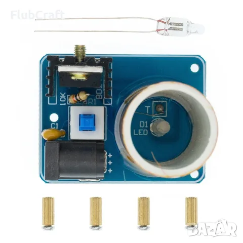 Малка Намотка на Тесла 9–12V, снимка 3 - Друга електроника - 55492704