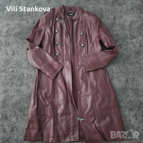 кожено манто